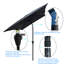 Parasol de patio 6 pi x 9 pi pour l'extérieur, rouille avec mât et fonction d'inclinaison pour la piscine Parasol extérieur de 9 pi x 6 pi, manivelle avec matériau respirant-1496932508