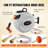 Retractable Hose Reel, 100 ft x 1/2 inch, 180° Swivel Bracket Wall-Mounted, Garden Water Hose Reel with 9-Pattern Nozzle, Automatic Rewind, Lock at Any Length, and Slow Return System