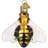 2.75 " Glass Hanging Figurine Ornament