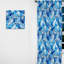 Coastal Cobalt Blue Mosaic III - Rideau abstrait - Rideau géométrique obscurcissant - 1 panneau-107598206