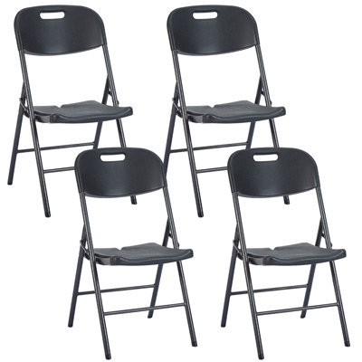 Inbox Zero Issleib Plastic Stackable Folding Chair | Wayfair