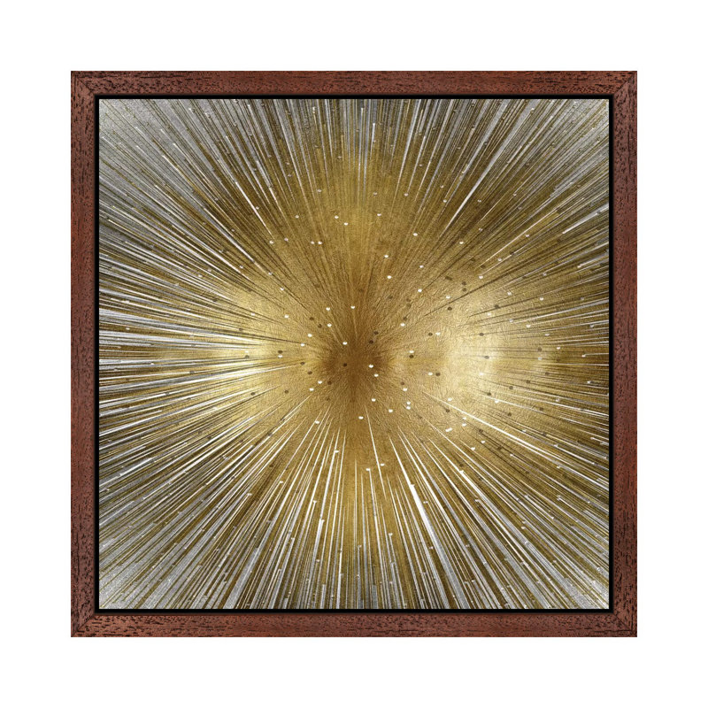 Radiant by Abby Young - Print on Canvas, 45.72 cm H x 45.72 cm W, Brown Framed