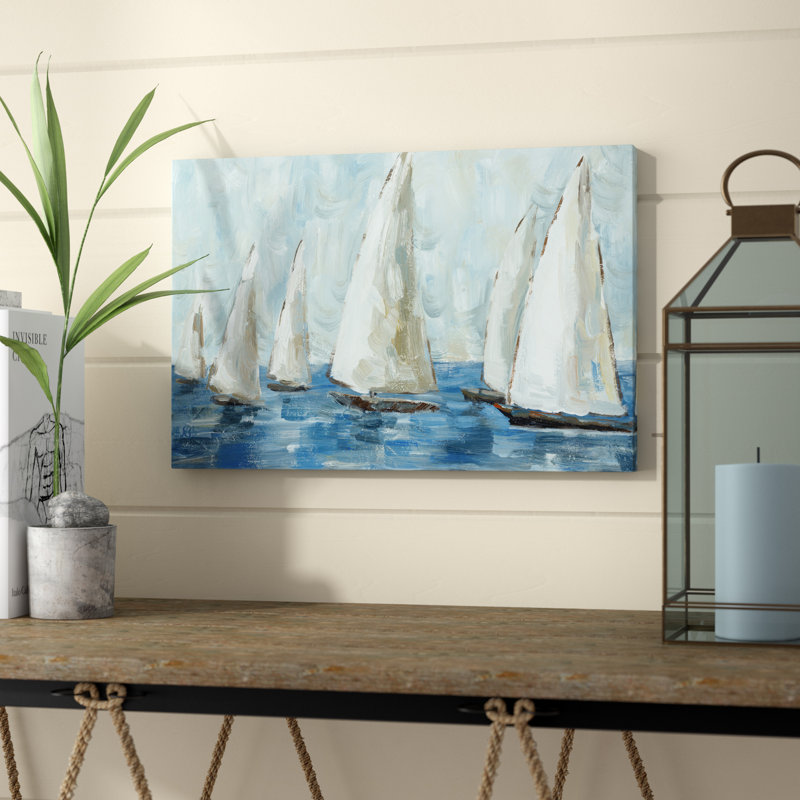 «Coastal Saililier Race», reproduction, 20 po x 30 p, Toile tendue