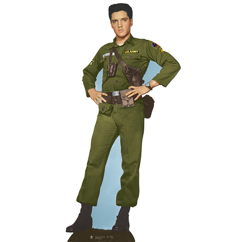 Elvis Army Days Cardboard Standup
