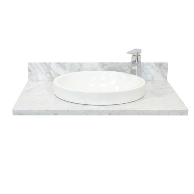 Plateau de meuble-lavabo simple 31 po