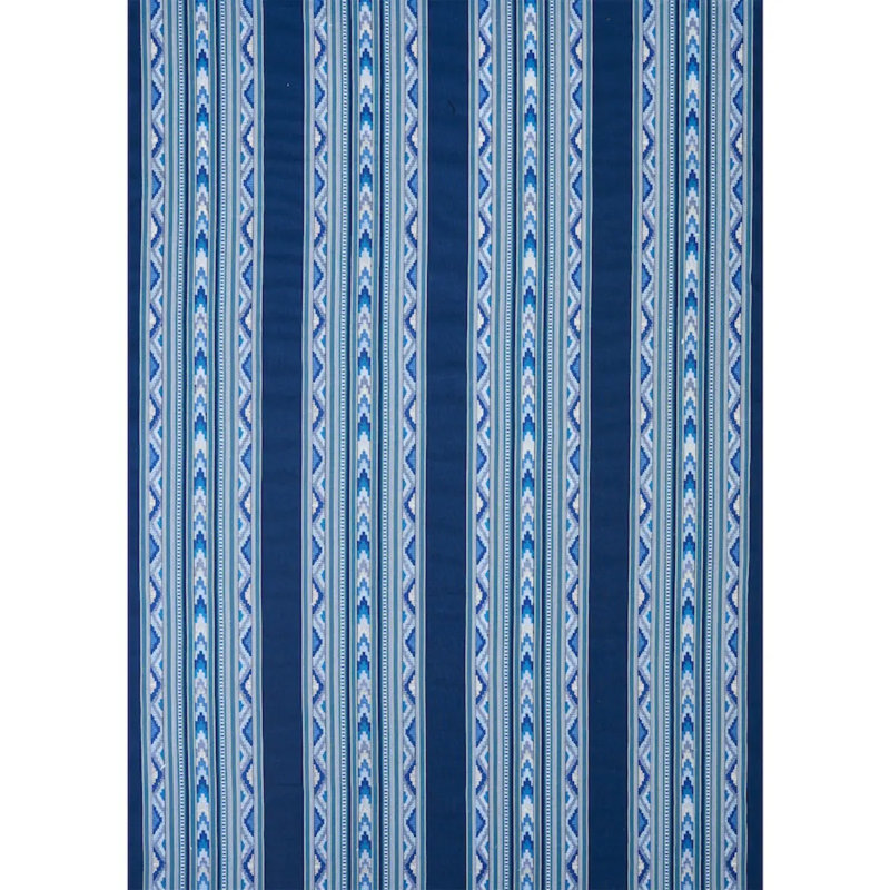 Zarzuela Stripe Embroidery Fabric, Blue/ Dark Blue/ White