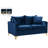 Naomi 58" Velvet Square Arm Loveseat-916879964