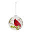 Ensemble d’ornement boule de verre cardinal et chickadee 2 pièces