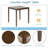 5 Piece Dining Table Set, Wooden Dining Square Table Set For 4, Counter Height Kitchen Table Set With Square Table And 4 Upholstered Chairs For Small Space-1475006266