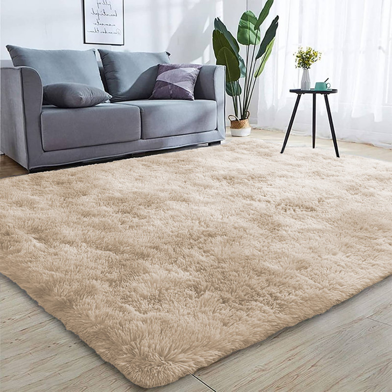 Petaluma Solid Colour Shag Area Rug, Rectangle 80 x 150cm