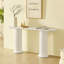  Table d'appoint 62,99 po, blanc-294321817-294321822-294321823
