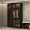 Armoire 6 portes avec éclairage intégré Brienne