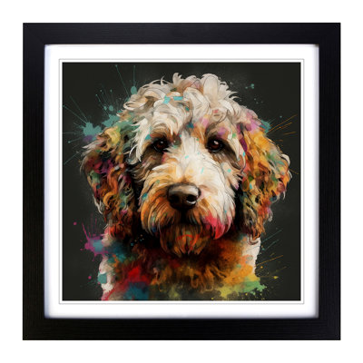 Labradoodle Conceptual Art - Framed Print