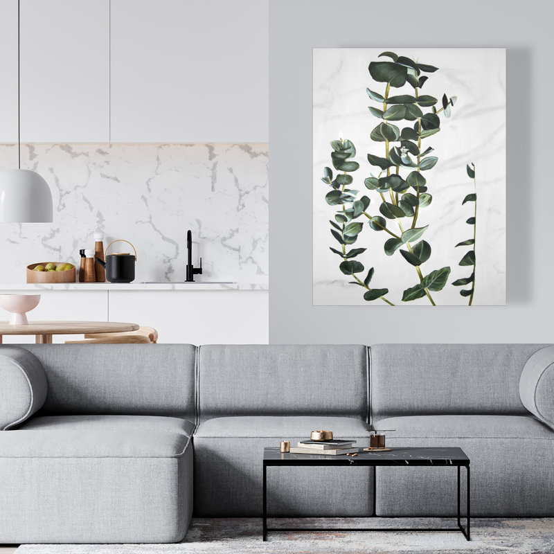 Tiges d'eucalyptus - Toile de chambre Hygge pour un décor douillet