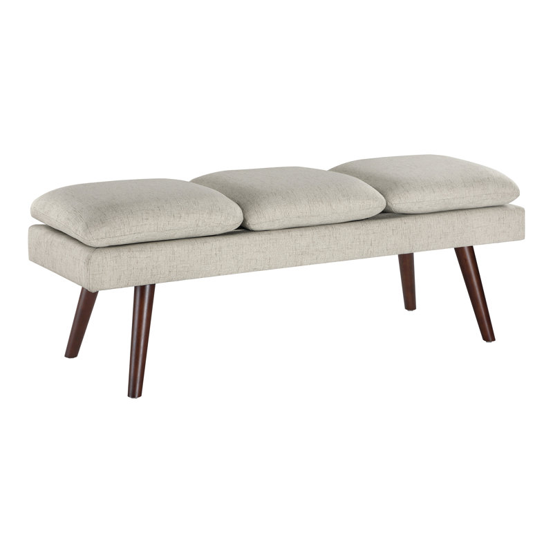 Banc Mid-Century Raynika, Beige