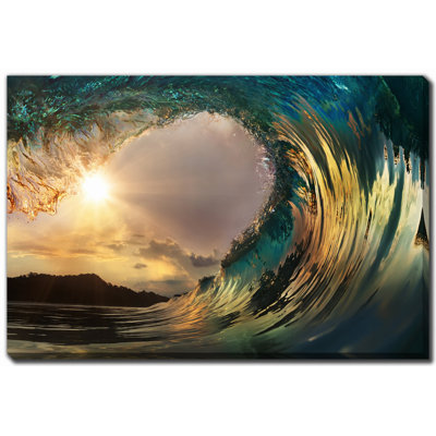 Inside The Wave Canvas Art