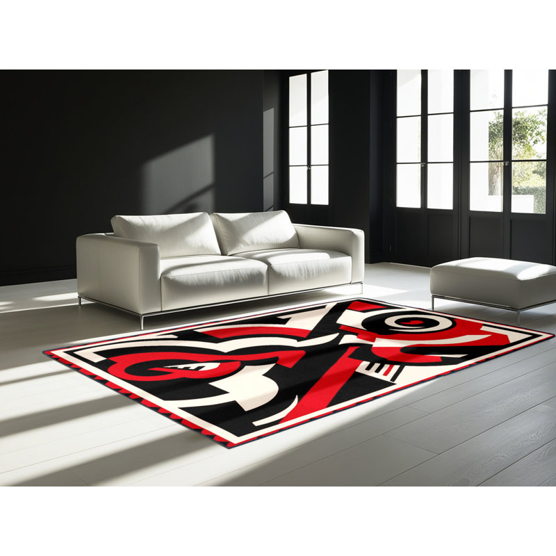Daring Dagger Rug, Rectangle 2' x 3'