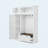 3-in-1 Hall Tree with Overhead Storage Cabinet, Adjustable Shelves, Drawers and Bench Entryway Organizer