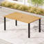 Ensemble repas rectangulaire pour 6 personnes avec coussins et banc