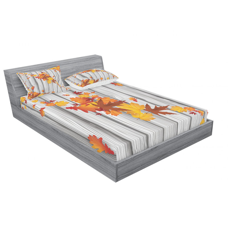 Microfiber Sheet Set, Queen Sheet Set with Fitted Sheet