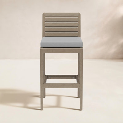 Ojai 18" Patio Bar Stool with Cushion by Joss & Main
