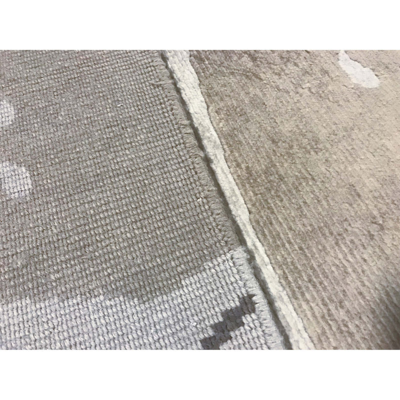 Hand-Knotted High-Quality Beige Area Rug
