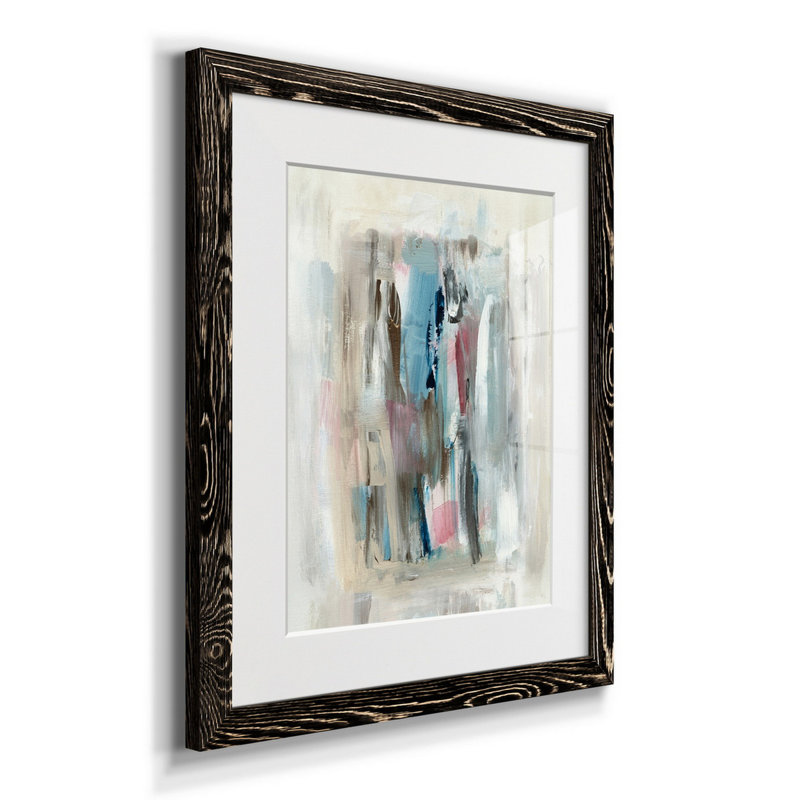 Été délavé - reproduction d'art, H 24 po x l 18 po x P 1,5 po, Papier encadré noir, Blanc