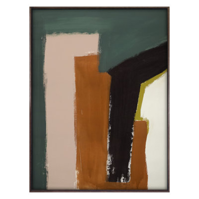 «Block Field 3» par Jo Stearns - reproduction encadrée sur toile