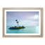 Kahala Beach Island in Honolulu Hawaii - Picture Frame Painting Print-55609953-55609954