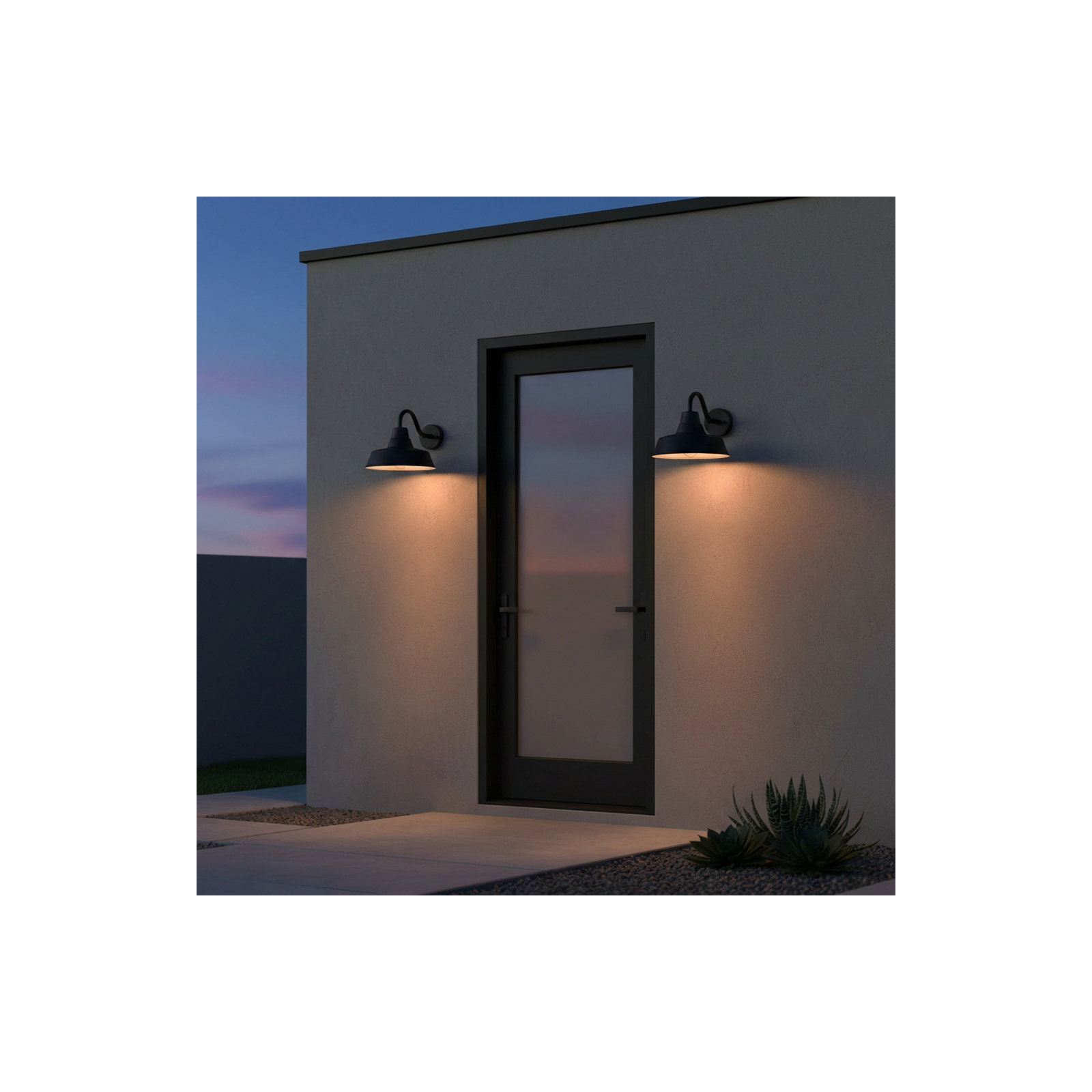 Blakeston Single Light Bell Outdoor Wall Light, Black, 10.63" H x 12" W x 12" D, Yes