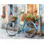 Napperon en polyester tressé bleu | Décoration murale sur le mur