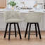 Tabouret de comptoir pivotant rembourré avec structure en métal-629090582