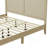 Solid Platform Bed With Rattan-189448606