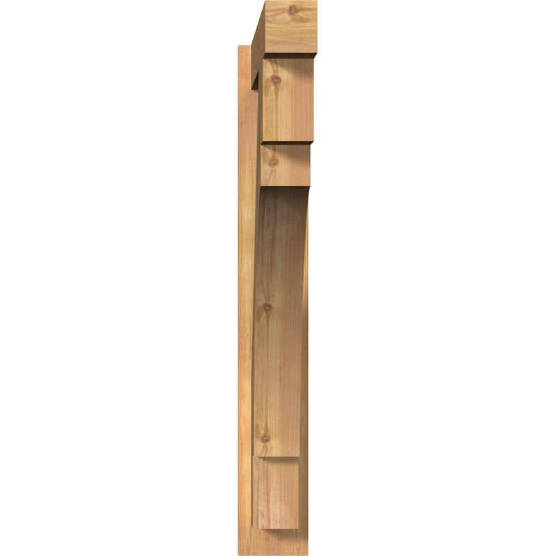 Persienne en bois Merced Block Rustic Timber, P 32 po x H 40 po, Sapin Douglas de 8 po (sciage brut)