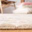 Tapis beige en laine touffeté à la main à motif géométrique-28073583