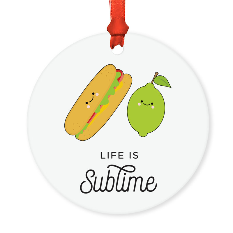 Ornement en forme de repas amusant