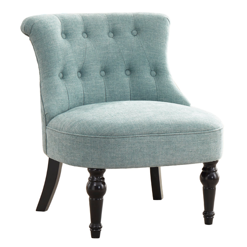 Upholstered Side Chair, Teal