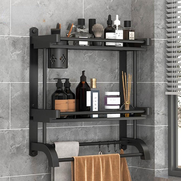 Cacox Metal Wall Mounted Bathroom Shelves Latitude Run