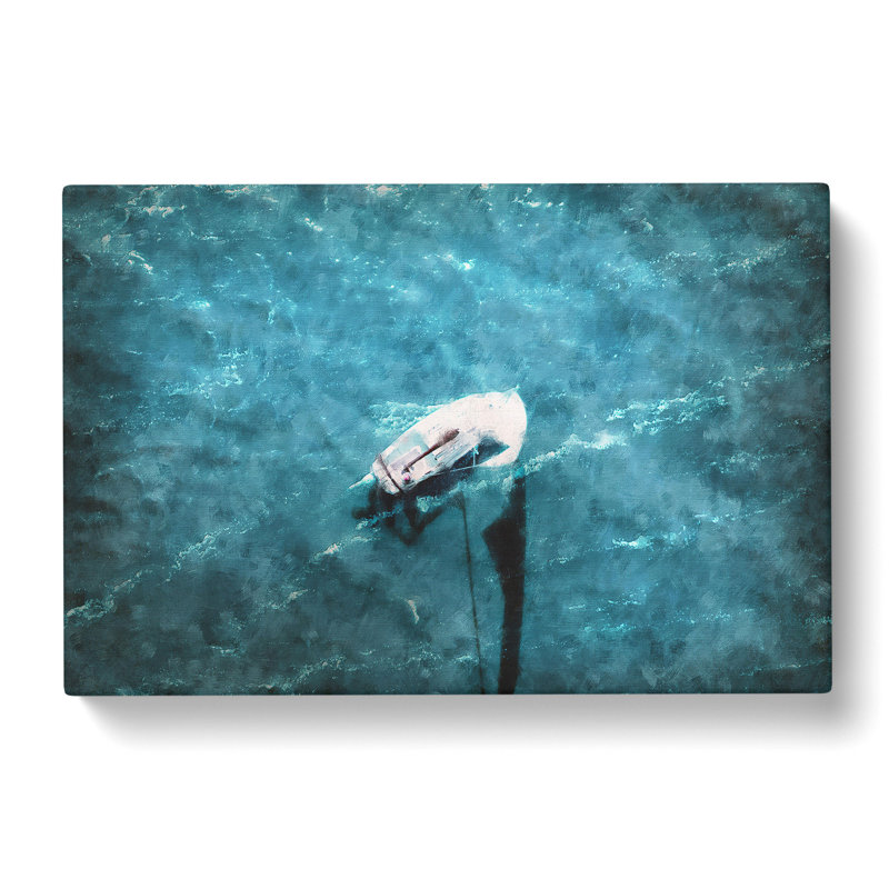Scow Boat Out Sailing - Wrapped Canvas, 50cm H x 76cm W x 3cm D