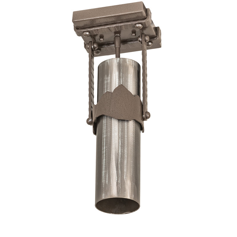 Plafonnier semi-encastré cylindrique 1 lumière 8,25 po