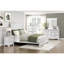 White Finish Elegant 4-Drawer Chest Storage Solid Wood Bedroom Furniture 1pc Vertical Drawers Cabinet