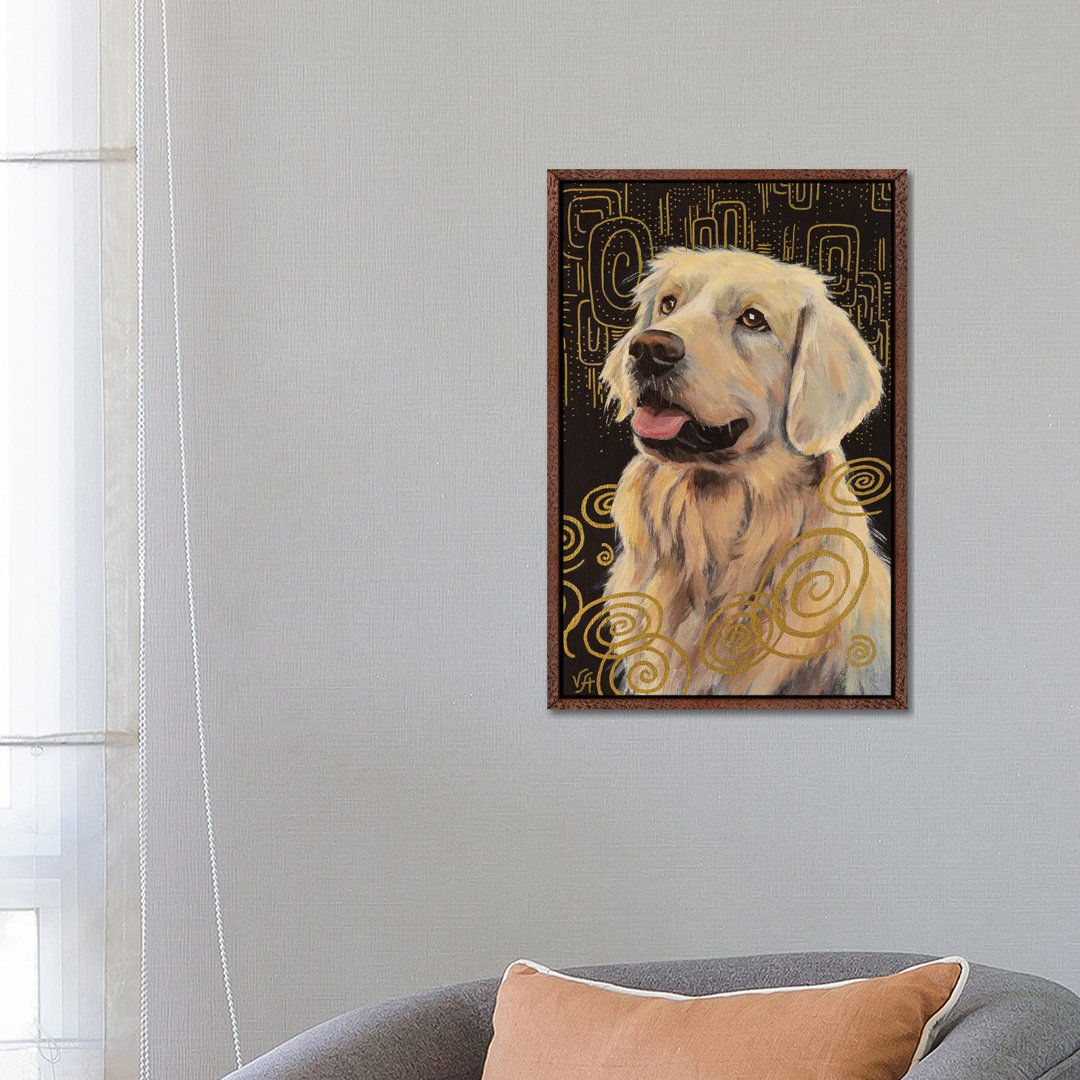 Gold Retriever von Alona Vakhmistrova - Galerie-verpackte Leinwand Giclée auf Leinwand