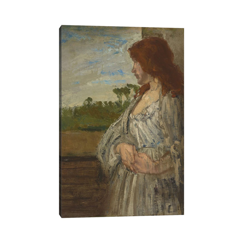 Note blanche - reproduction d'art sur toile tendue, 26 po x 18 po, Toile tendue avec châssis, Sans cadre