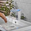 Robinet en nickel brossé automatique à eau avec capteur de mouvement à DEL-133042862