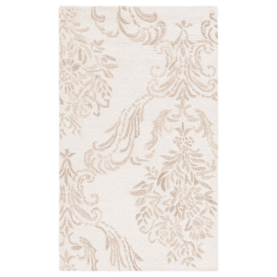 Tapis floral en laine / coton touffeté à la main Jardin