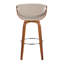 Tabouret de bar et de comptoir en similicuir à hauteur fixe avec repose-pieds rond Lakyia (ensemble de 2)-108401398-108401434
