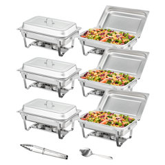 9.5QT Food Warmers for Parties Buffet,Stainless Steel Electric Chafing Dish  Buffet Set, Buffet Servers and Warmers for Birthday Party Thanks Giving