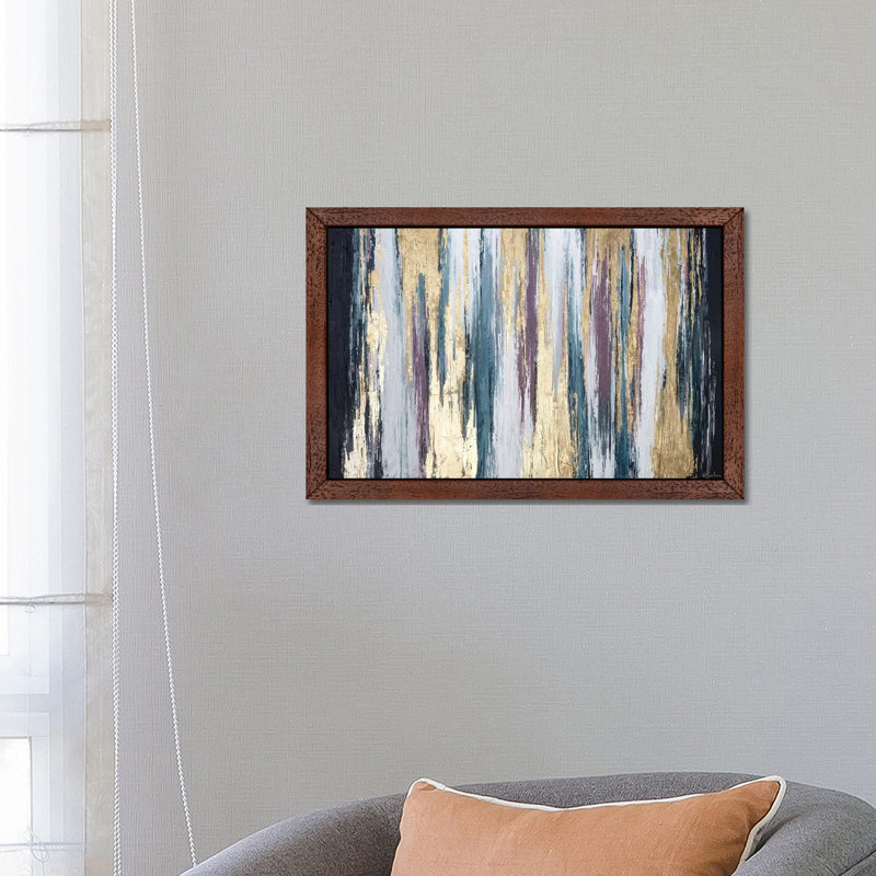 Walk Of Pride - Painting on Canvas, 101.6 cm H x 66.04 cm W, Brown Floater Framed