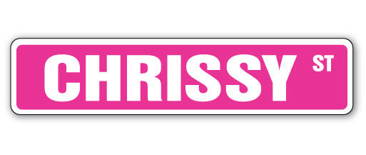 Plaque de rue en plastique robuste 4 po x 18 po Chrissy