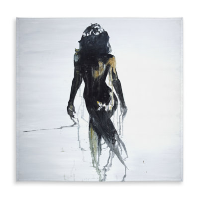 Abstract Woman Silhouette Tablecloth | Monochrome Decor